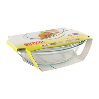 Гусятница с крышкой Simax 334х201х111 мм 2,4 л s7026-7036 Гусятница с крышкой Simax 334х201х111 мм 2,4 л s7026-7036