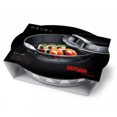 Гусятница с крышкой Simax Exclusive 320х250х112 мм 2,5 л s7536-7546