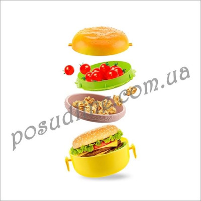 Ланч бокс Qlux Burger 13x9 см L-00562