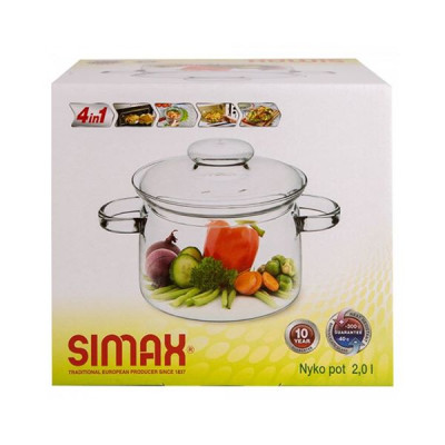Кастрюля с крышкой Simax Nyko 2,0 л s6073