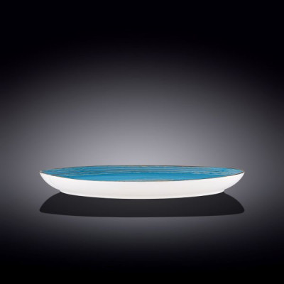 Блюдо камень Wilmax Spiral Blue 33x24,5 см WL-669642