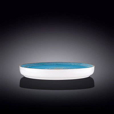 Тарелка с бортом Wilmax Spiral Blue 28 см WL-669620 Тарелка с бортом Wilmax Spiral Blue 28 см WL-669620