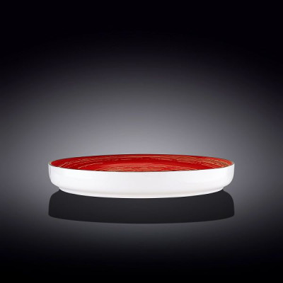 Тарелка с бортом Wilmax Spiral Red 28 см WL-669220 / A Тарелка с бортом Wilmax Spiral Red 28 см WL-669220 / A