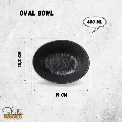 Блюдо овальное глубокое Wilmax Slatestone Black 19х15х6 см 360 мл WL-661119 Блюдо овальное глубокое Wilmax Slatestone Black 19х15х6 см 360 мл WL-661119