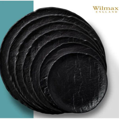 Тарелка круглая Wilmax Slatestone Black 18 см WL-661123 Тарелка круглая Wilmax Slatestone Black 18 см WL-661123