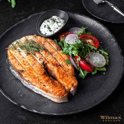 Тарелка круглая Wilmax Slatestone Black 25,5 см WL-661126 Тарелка круглая Wilmax Slatestone Black 25,5 см WL-661126