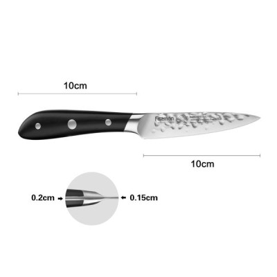 Нож для овощей Fissman HATTORI hammered 10 см 420J2 сталь 2533 F