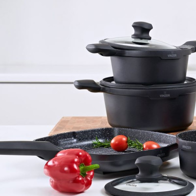Сковорода гриль Vinzer Kuro Induction 28x28 см VZ 50424
