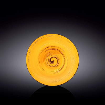 Тарелка глубокая Wilmax Spiral Yellow 20 см 800 мл WL-669422 / A