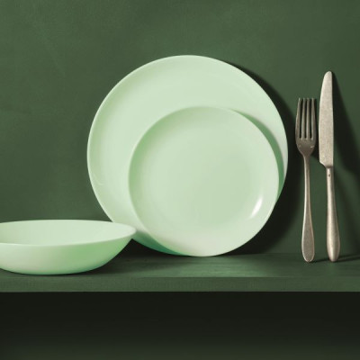 Тарелка обеденная круглая Luminarc Diwali Paradise Green 25 см V5839
