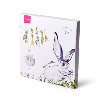 Тарелка 25 см Fissman Provence Rabbit фарфор 13951 F