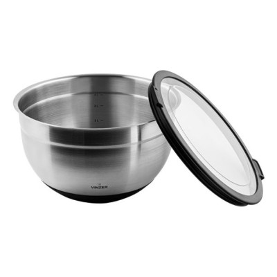 Миска с крышкой Vinzer 24 см 4,0 л VZ 50344 Миска с крышкой Vinzer 24 см 4,0 л VZ 50344