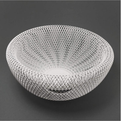 Корзинка Ardesto Midori 25x25x12 см метал, белый AR0902W