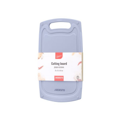 Доска кухонная Ardesto Gemini 25x15x0,8 см пластик серый AR1425GR