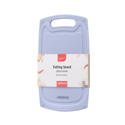 Доска кухонная Ardesto Gemini 40x24,5x0,9 см пластик серый AR1440GR