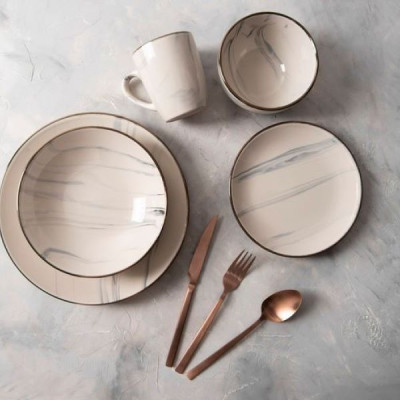 Тарелка обеденная Limited Edition Marble 26,5 см CG-021-1