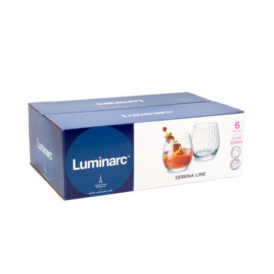 Набор стаканов низких Luminarc Serena Line 320 мл 6 пр V7723