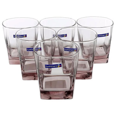 Набор низких стаканов Luminarc Sterling Ice Pink 300 мл (6 штук) J5388 Набор низких стаканов Luminarc Sterling Ice Pink 300 мл (6 штук) J5388