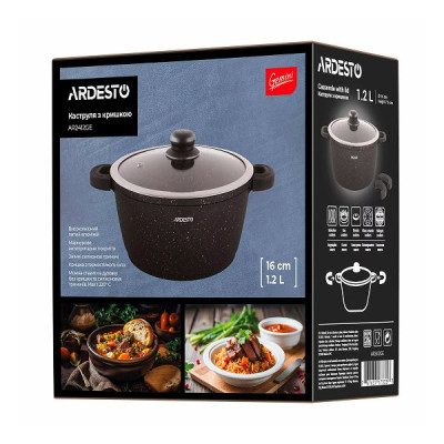 Кастрюля 1,2 л Ardesto Gemini Anzio литой алюминий AR2412GE