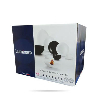 Столовый сервиз Luminarc Diwali Black&White 44 пр P4678