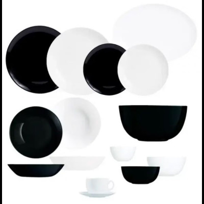 Столовый сервиз Luminarc Diwali Black&White 44 пр P4678