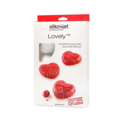 Форма силиконовая для десертов Silikomart Lovely 110 Cердечко Форма силиконовая для десертов Silikomart Lovely 110 Cердечко