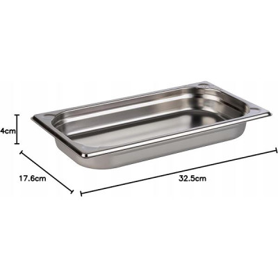 Гастроемкость FoREST GN 1/3 h 40 мм 1,5 л, серия Food line, нержавеющая сталь (арт. 231340)