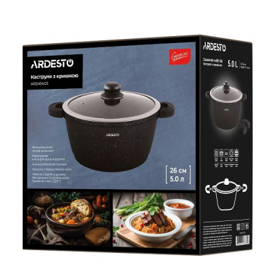 Кастрюля 5,0 л Ardesto Gemini Anzio литой алюминий AR2454GE