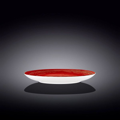 Тарелка круглая 25,5 см Wilmax Spiral Red WL-669214 / A