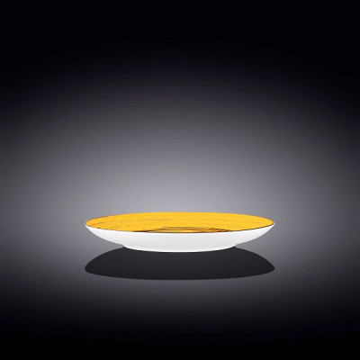 Тарелка круглая 20,5 см Wilmax Spiral Yellow WL-669412 / A