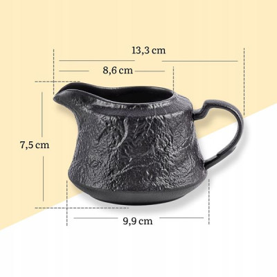 Молочник 260 мл Wilmax Slatestone Black WL-661161 / A Молочник 260 мл Wilmax Slatestone Black WL-661161 / A