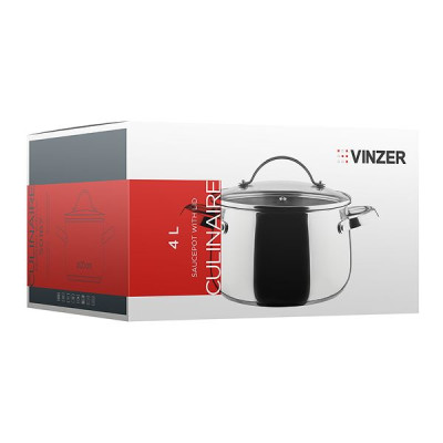 Кастрюля с крышкой 4,0 л Vinzer Culinaire 50167