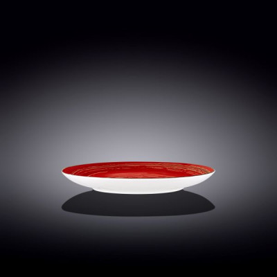 Тарелка круглая 23 см Wilmax Spiral Red WL-669613 / A