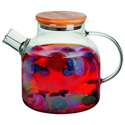Чайник стеклянный с бамбуковой крышкой Ringel Joy 1500 мл (арт.RG-0002/1500)
