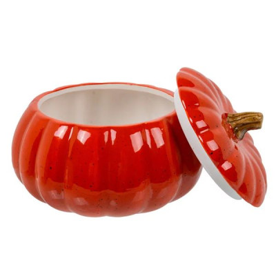 Керамическое блюдо с крышкой Тыква 15x15x11,5 см, 600 мл (арт. 927-014) Керамическое блюдо с крышкой Тыква 15x15x11,5 см, 600 мл (арт. 927-014)