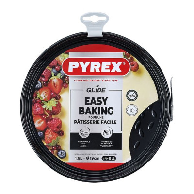 Форма разъемная круглая Pyrex Glide 19 см, 1,6 л, углеродистая сталь (арт.GL19BS6)