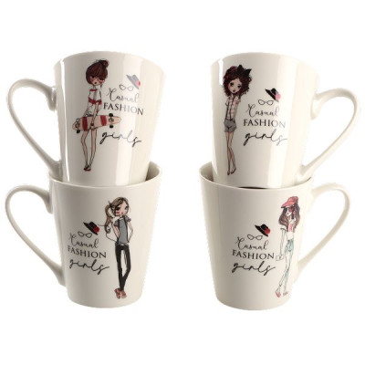 Кружка 300 мл Limited Edition Fashion Girl A, фарфор (арт. B02-T3977A)