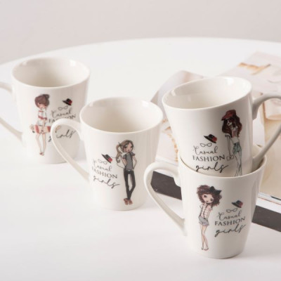 Кружка 300 мл Limited Edition Fashion Girl B, фарфор (арт. B02-T3977B)
