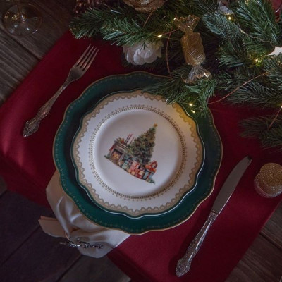 Тарелка 27 см Fissman Christmas Eve, фарфор (арт. 13755)