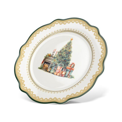 Тарелка 20 см Fissman Christmas Eve, фарфор (арт. 13756)