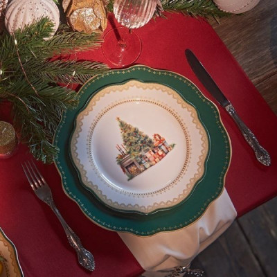 Тарелка 20 см Fissman Christmas Eve, фарфор (арт. 13756)