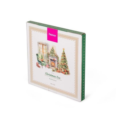 Тарелка 20 см Fissman Christmas Eve, фарфор (арт. 13756)