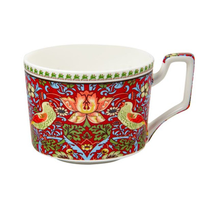 Чашка с блюдцем 250 мл Lefard Моррис красный, фарфор (арт. 924-860)