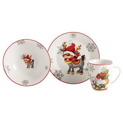 Детский набор Limited Edition Ny Fawn 3 пр, фарфор (арт. TRSC-HD5022-BT01) Детский набор Limited Edition Ny Fawn 3 пр, фарфор (арт. TRSC-HD5022-BT01)
