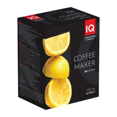 Гейзерная кофеварка на 3 чашки IQ Be Active, 150 мл (арт. IQ-12102-3)