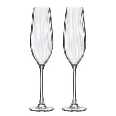 Набор бокалов для шампанского 260 мл Bohemia Columba optic, 2 штуки (арт.1SI81-260) Набор бокалов для шампанского 260 мл Bohemia Columba optic, 2 штуки (арт.1SI81-260)