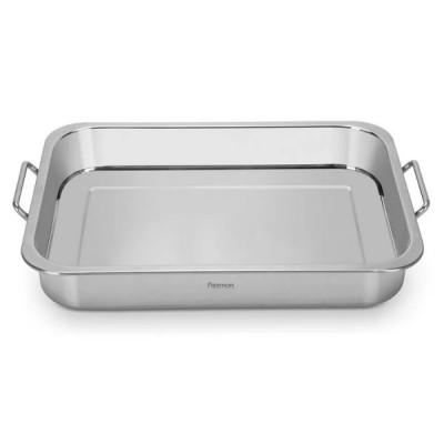 Противень с ручками Fissman 36x26x6 см, нержавеющая сталь (арт. 5882) Противень с ручками Fissman 36x26x6 см, нержавеющая сталь (арт. 5882)