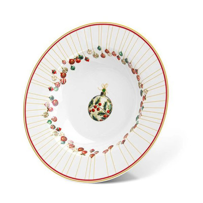 Тарелка глубокая 21,5 см Fissman Christmas Balls, фарфор (арт. 16083) Тарелка глубокая 21,5 см Fissman Christmas Balls, фарфор (арт. 16083)