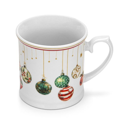 Кружка 450 мл Fissman Christmas Balls, фарфор (арт. 16087)