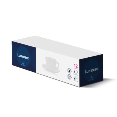 Чашка чайная с блюдцем 220 мл Luminarc Feston  (арт. P7743)